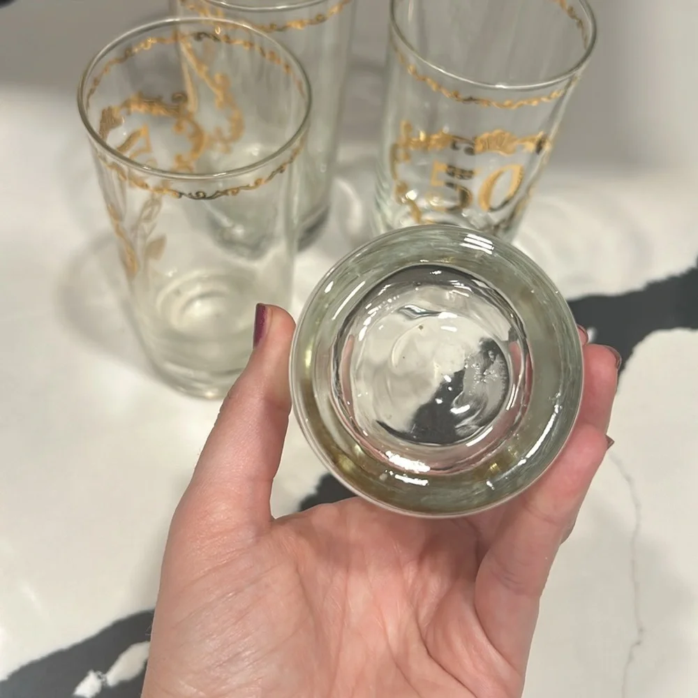 Culver 50th Anniversary Highball Glasses Set of 4